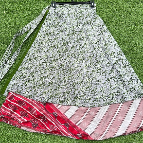 Reversible Flowy Gypsy Maxi Skirt, OS - Picture 2 of 12